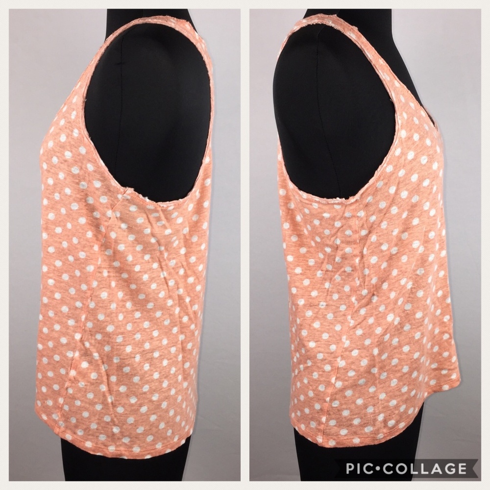Madewell S Linen Tank Top Polka Dot 73600 - Picture 4 of 8